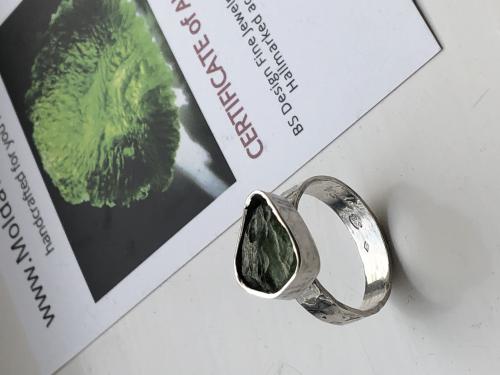 Prsten VLTAVN na pn - stpek pro tst, prsten s vltavnem - BS Design